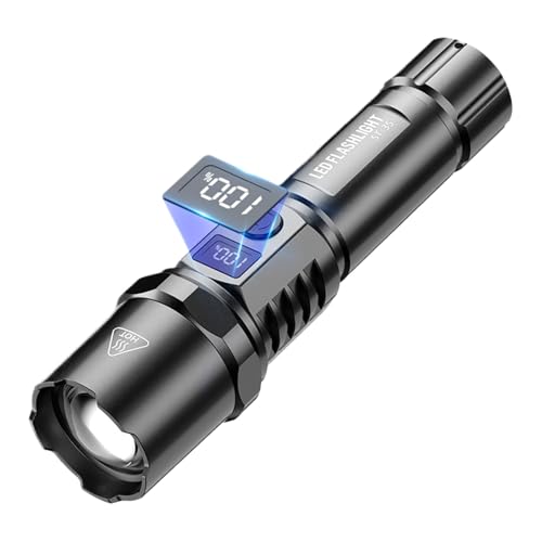 wqibq Linterna LED de mano, linterna con zoom telescópico | Linterna exterior portátil LED con zoom telescópico,Herramienta de iluminación de aleación de aluminio para montañismo, camping, trabajo al