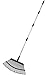 Produktbild Yangbaga Edelstahl-Verstellbesen Laubbesen Rechen Unisex und verstellbare Länge 97-160cm, Gartenbesen wackelfreies Arbeiten Garten - Fächerbesen, wasserdicht, Gartenwerkzeuge