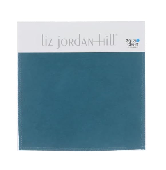 Liz Jordan-Hill Teal Luxury Microsuede Upholstery Fabric by The Yard,...