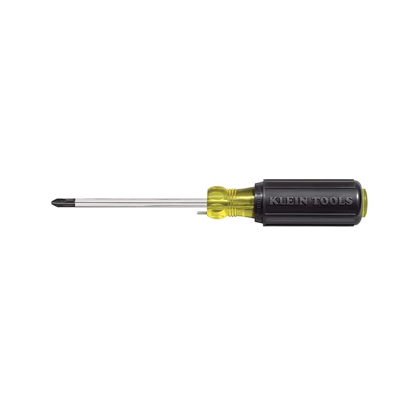 Chave de Fenda Phillips Nº 2 com Haste para Dobrar Fios KLEIN TOOLS 603-4B, Haste Redonda de 10,2 cm