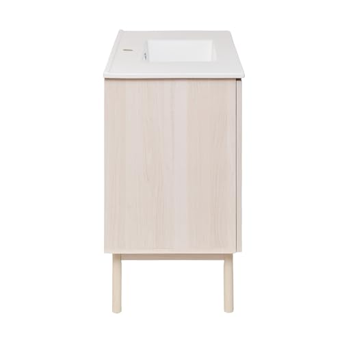 Image of Classe 36 inch Bathroom Vanity in White Oak Bath Sink Cabinet Sink Included