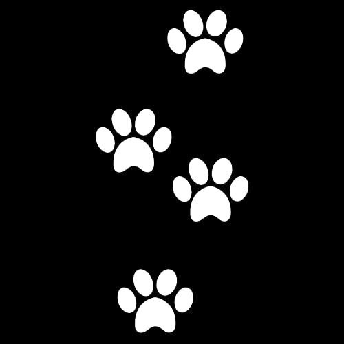 Pegatinas de huellas de perro para coche – Adhesivos para accesorios, pegatinas para coche, color blanco