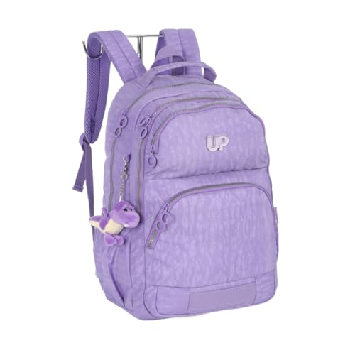 Mochila Costas Escolar Notebook Laptop Juvenil Adulto Infantil Unissex Up4you (Roxo Lilas)