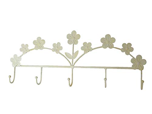 Desconocido Percha Colgador Perchero FORJA Pared QUINTUPLE Margarita Crema