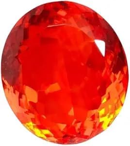 Natural 100.50 Ct Mexican Fire Opal Red Orange Oval Cut Certified Loose Gemstone for Jewellery Making