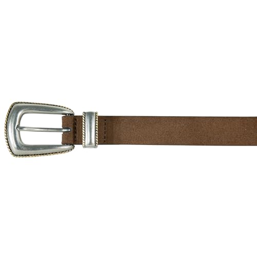 Image of Lucky Brand Women's Western Leather Belt | Classic | Fashion | Vintage | Buffalo Leather | Western-Inspired