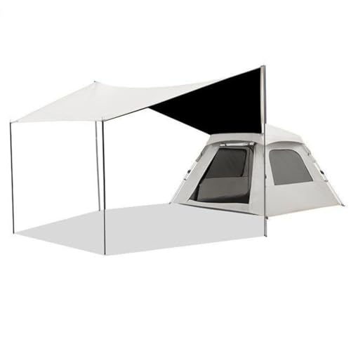 Carpa instantánea para camping familiar 5 personas beige miniatura 1
