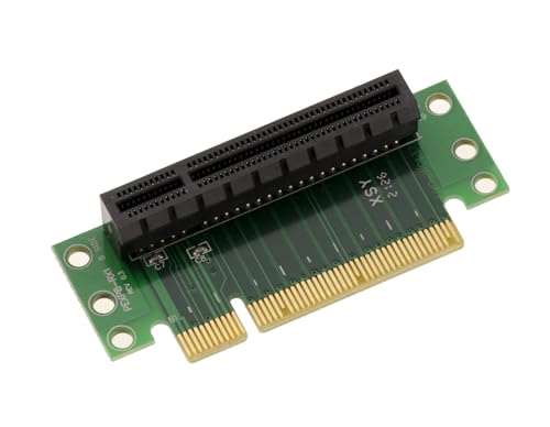 KALEA-INFORMATIQUE Adaptateur équerre Type Riser à 90° pour Fente PCIe x8 pour Monter à l'horizontale Une Carte PCI Express x1 x2 x4 x8