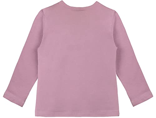 Lilax Girls' Basic Long Sleeve Round Neck T-Shirt 8 Dusty Rose2