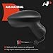 A-Premium Passenger Side Power Door Mirror - Compatible with Ford Fiesta 2011-2019 - Non-Heated Manual Folding Smooth Black Outside Rear View Mirror w/Blind Spot Glass