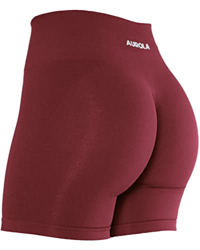 Image of AUROLA Intensify Workout Shorts for Women Seamless Scrunch Short Gym Yoga Running Sport Active Exercise Fitness Shorts