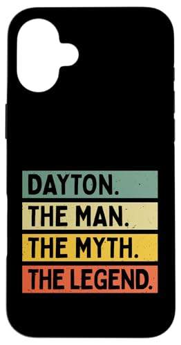 Dayton The Man The Myth The Legend �ʔ������� �J�X�^�}�C�Y�� �X�}�z�P�[�X iPhone 16 Plus �p