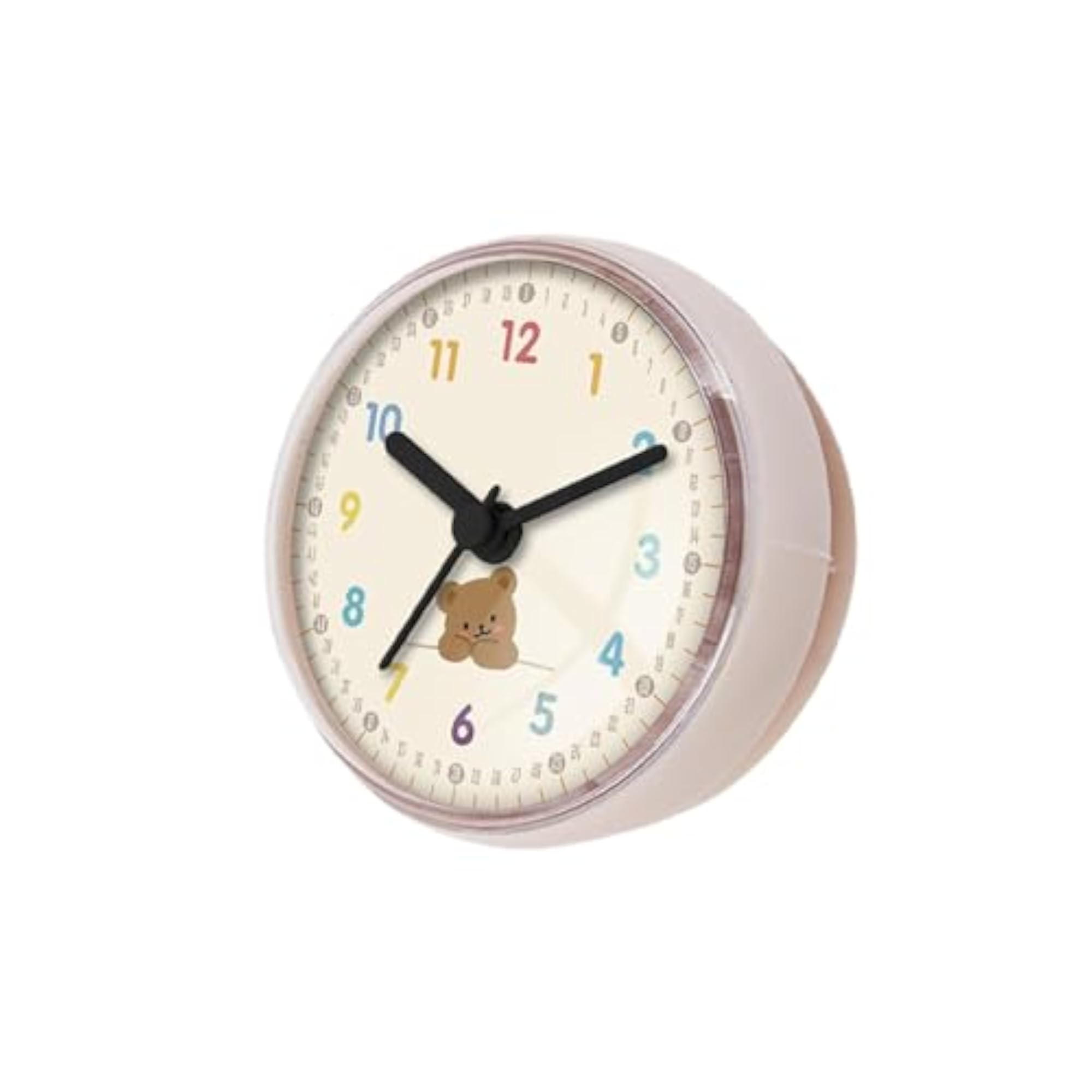 Compact Cartoon Bathroom Clock, Waterproof