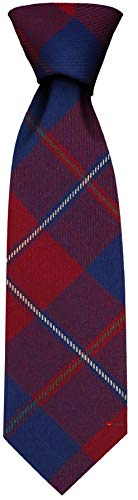 Cravate écossaise Galloway Red en laine légère, accessoire haut de gamme