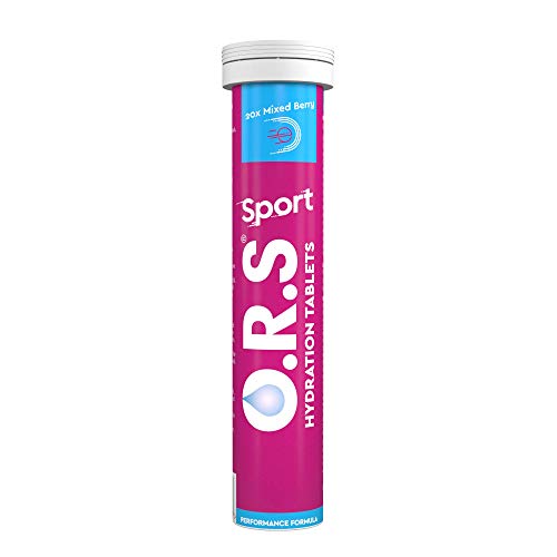 O.R.S Sport Hydration Tablets with Electrolytes, Magnesium and Vitamin D, Low Calorie Vegan Formula, Mixed Berry Flavour, 0.79 kg