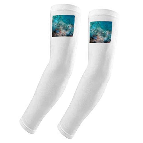 Housse de protection UV pour bras cyclisme et pêche motif océan