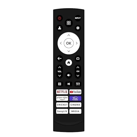 Image of Compatible for VU Smart Tv Remote and vu Cinema tv Remote - Without Voice - Hot Keys Netflix, Prime Video, Sony LIV, Hotstar and YouTube Use for LCD LED OLED QLED UHD 4K Android TVs