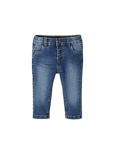 Vertbaudet Jean droit pour bébé garçon, Bleu pierre, 9 mois