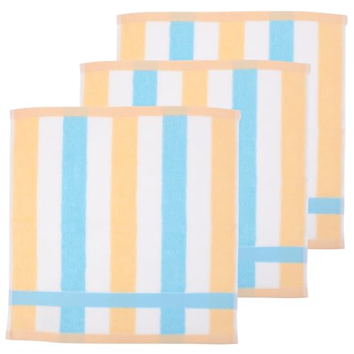 SUPVOX Cotton Bath Towel Set 3 Pack Soft Face Rags for Washing Face Small Towels Absorbent Durable Bath Cloths for Adults