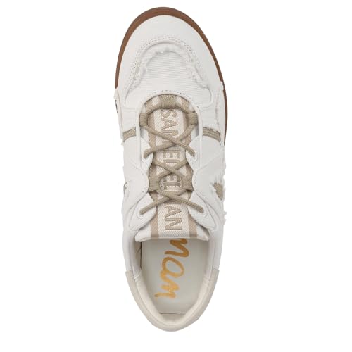 Sam Edelman Women's Jayne Sneaker White/Stone Grey 6 Medium2