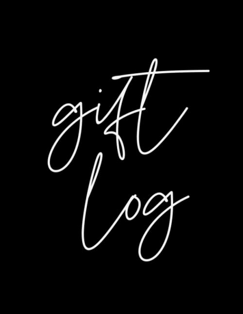 Product Image of the Gift log: Modern gift tracker registry for wedding, baby shower, anniversary, graduation - 8.5 x 11 inches - Soft cover