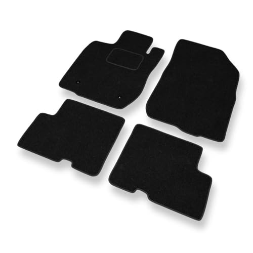 Mossa Tapis de Sol adapté pour Dacia Logan I, II (2004-2020) - Tapis de Voiture - Noir