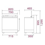 ハイアールの洗濯機 JW-W80E-W [ホワイト]