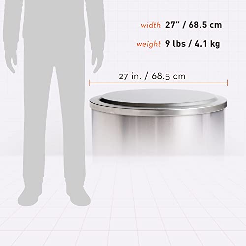 Solo Stove Yukon Lid - Premium 304 Stainless Steel Fire Pit Cover, Modern Round Design, Versatile Tabletop Accessory, Wood Burning and Camping Accessory