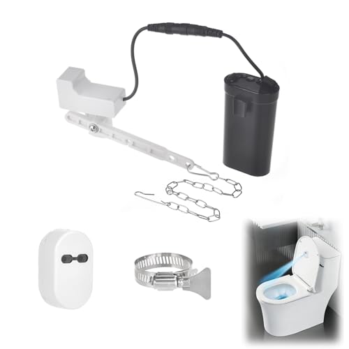 Automatic Toilet Flusher for Side Front & Angled Mount Flapper Toilets
