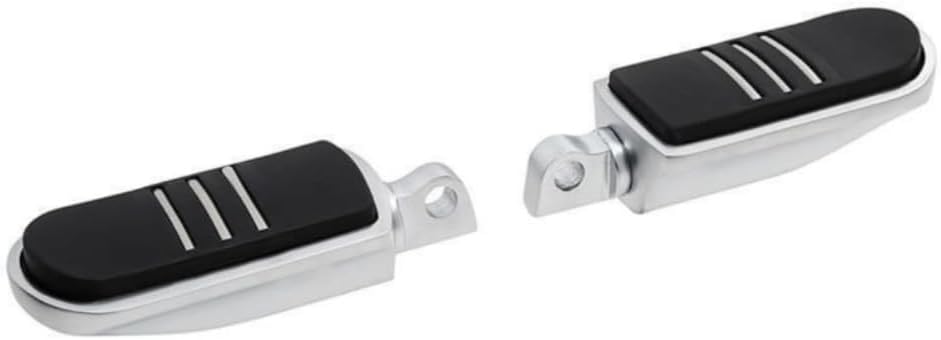 Pegr Foot peg Footpegs Fits Harley Davidson|Honda|Indian|Kawasaki|KYMCO|Suzuki|Triumph|Victory|Yamaha Road -(Satin Chrome) -(Aluminum)