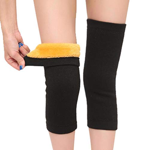 Calentadores Térmicos de Rodilla Unisex, Negro XL