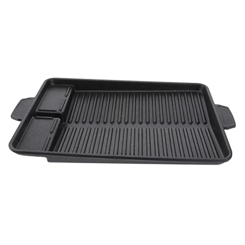 OKUMEYR Aluminum Alloy Baking Pan Portable Grill Plate Home Outdoor Barbecue Tray Easy Cleaning