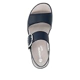 Remonte D2k50 Damskie sandały na koturnie, niebieskie, 45 EU