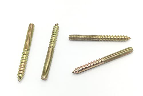 Image of Hanger Bolt M6x60 Double Headed Bolt Self-Tapping Screw for Furniture 20Pcs