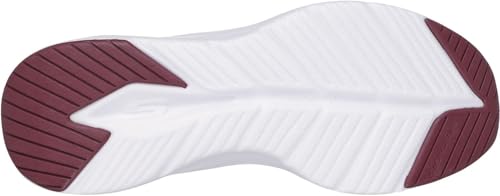Skechers - Mens Contour Foam - Cozy Fit Slip On Shoes, Color White/Burgundy, Size: 12 M US3