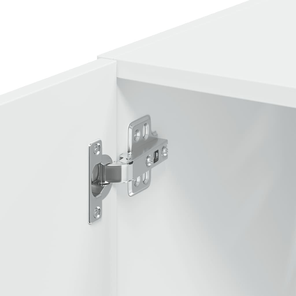 vidaXL Armario de Pared Madera de ingeniería Blanco 50x42,5x40 cm, Armario de Almacenamiento, Armario de Pared Colgante, Armario de Almacenamiento Flotante