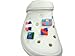 Handmade Croc Clog Shoe Decorative Charms made from Building Bricks, Interchangeable Fun! Compatible with Lego Bricks and Dots