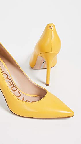 Image of Sam Edelman Hazel - Sandals for Women - Synthetic Insole - Leather Outsole - Low-cut Vamp - High Stiletto Heel Lemon Zest Dress Nappa Leather 4.5 M