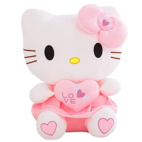Quioee Cute Hello Kitty Plush Toy Kitten Stuffed Animals Kawaii Cat Fluffy Plush Doll Hugging Pillow with Love Heart (25cm/9.8inch) Quioee Cute Hello Kitty Plush Toy Kitten Stuffed Animals Kawaii Cat Fluffy Plush Doll Hugging Pillow with Love Heart (25cm/9.8inch)