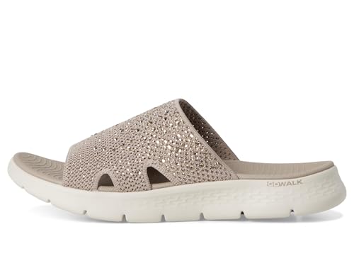 Skechers Women's Arch Fit Knit Slide W/Gradient Rhinestnes Flip-Flop4