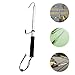 FRCOLOR Retractable Telescopic Fishing Gaff Stainless Steel Collapsible Fish Hook Medium Size for Saltwater Offshore Spearfishing and Boat Fishing