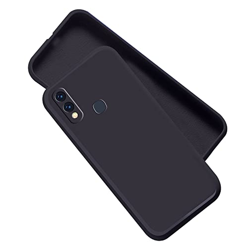 Image of A rtistque Liquid TPU Silicone Matte Shockproof Flexible with Camera Protection Soft Back Cover Case for Vivo V9, Vivo V9 Youth - Black