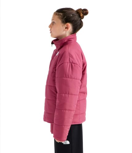 Image of THE NORTH FACE Girls Reversible Shasta Full Zip Jacket | Puffer Coat With Synthetic Insulation, Fleece Lined, Water Repellent