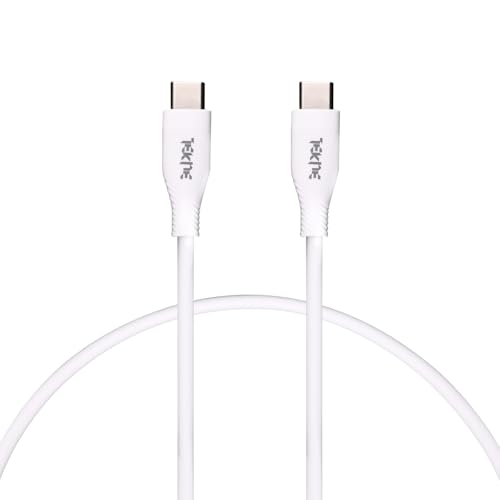 Image of TEKNE 60W Silicone Ultra Charging Cable | Fast Charging, Durable, Compatibility with iPhone, Samsung, Android | Tangle-Free Design, 2 Meter