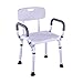 FCXBQ Taboret prysznicowy, taboret łazienkowy, krzesło łazienkowe, lekkie oparcie z aluminium, waga magazynowa 200 kg, dla osób starszych