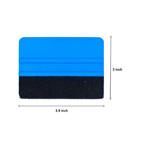 CARTINTS Vehicle Window Film Tint Kit Vinyl Wrap Tools with Safety Vinyl Knife, 9mm Utility Knife, Felt Squeegee, Water Squeegee, Scrapers - Thumbnail 5