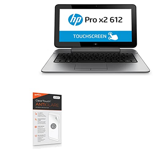 BoxWave HP Pro x2 612 G2 �^�u���b�g�X�N���[���v���e�N�^�[ [ClearTouch Anti-Glare (2���p�b�N)] �w��h�~ ������t�B�����X�L�� HP Pro x2 612 G2 �^�u���b�g�p