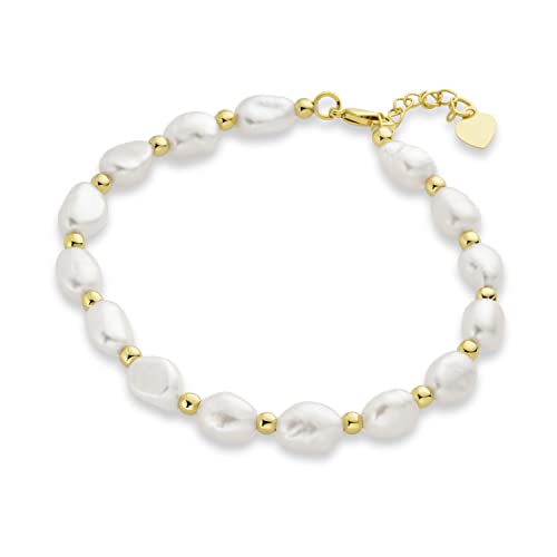 Bracelet perles baroques véritable cadeau idéal pour adolescente