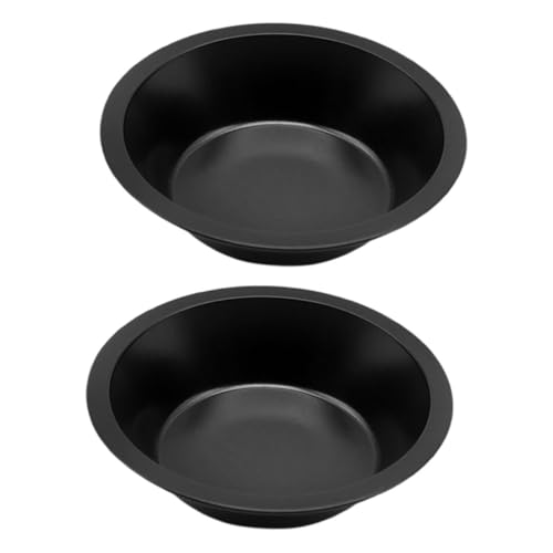 VILLCASE 2PCS Mini Round Cake Pans Non Stick Carbon Steel Baking Tins for Buns Muffins Desserts Durable Design for Even Heat Distribution Easy Release Cleanup
