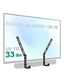 WALI Universal Soundbar Mount for TV, Heavy-Duty Bracket for Mounting Above or Below Screen, Length Up to 16.7